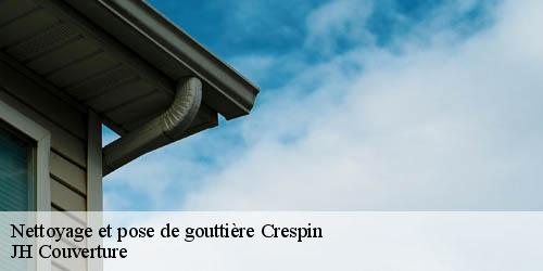 Nettoyage et pose de gouttière crespin-59154 JH Couverture