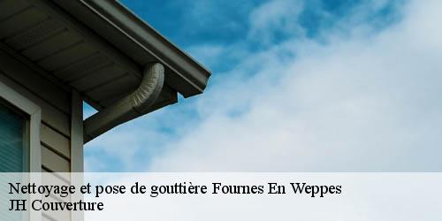 Nettoyage et pose de gouttière  fournes-en-weppes-59134 JH Couverture
