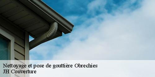 Nettoyage et pose de gouttière obrechies-59680 JH Couverture