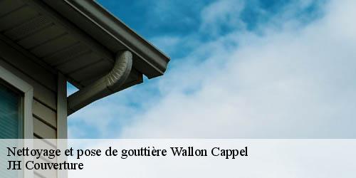 Nettoyage et pose de gouttière wallon-cappel-59190 JH Couverture