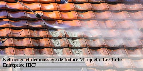 Nettoyage et démoussage de toiture marquette-lez-lille-59520 Entreprise HKF