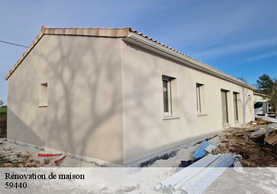 Rénovation de maison haut-lieu-59440 Entreprise HKF