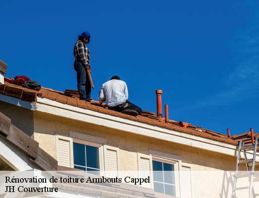 Rénovation de toiture armbouts-cappel-59380 JH Couverture